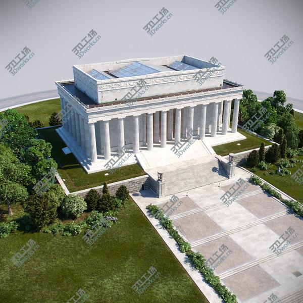 images/goods_img/20210312/Lincoln Memorial Scene 3D model/2.jpg
